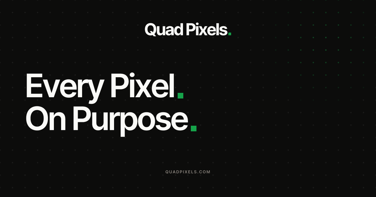Quad Pixels — Web Design Studio, California